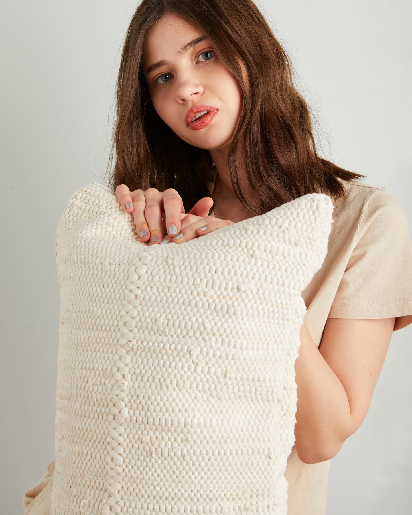 chindi lumbar pillow cover