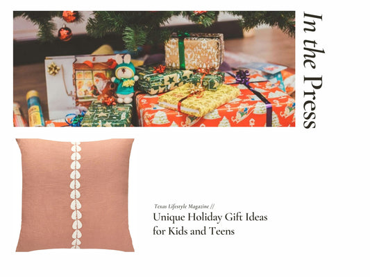 Texas Lifestyle Mag- Teen gift guide Pillowpia Press Credit