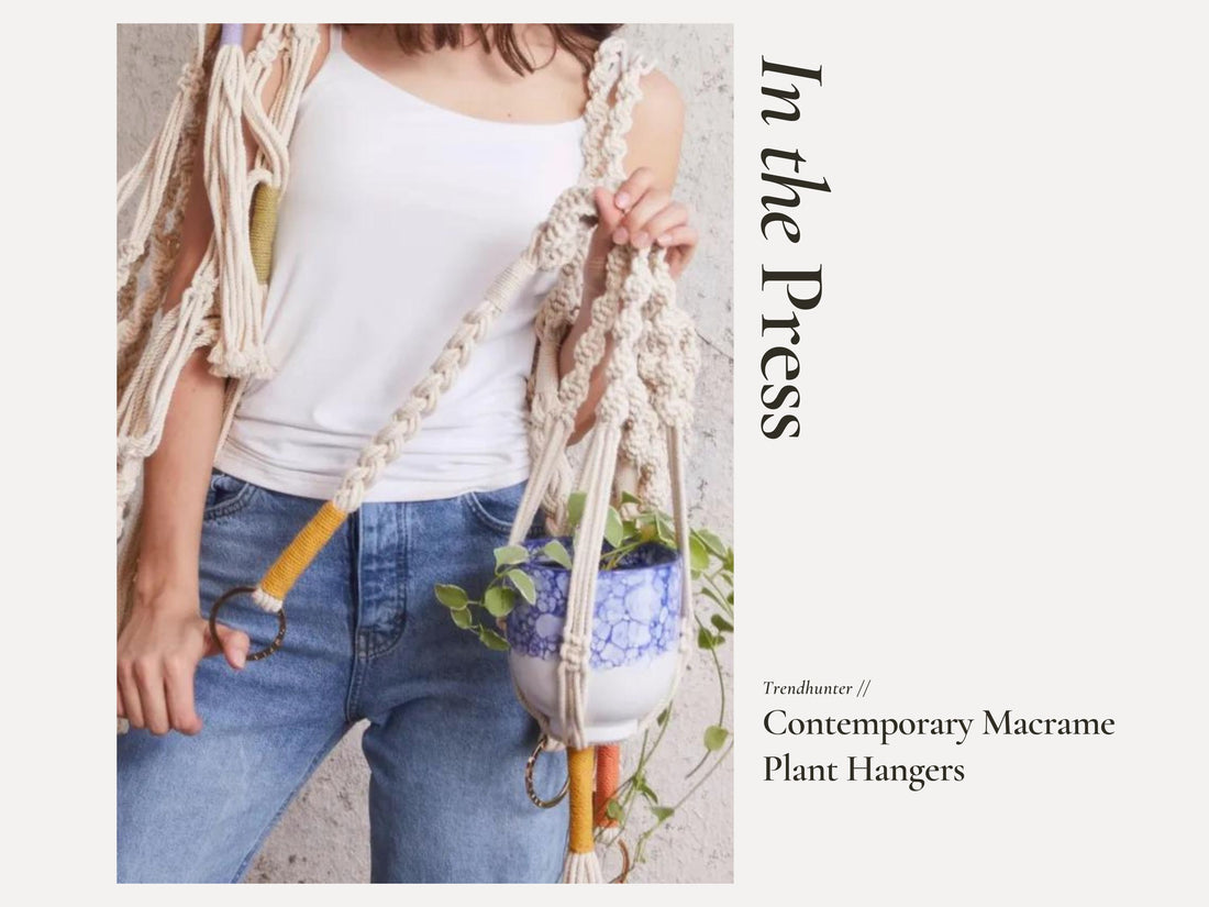 Trendhunter - Contemporary Macrame Plant Hangers Pillowpia