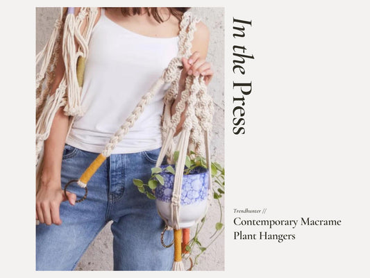 Trendhunter - Contemporary Macrame Plant Hangers Pillowpia
