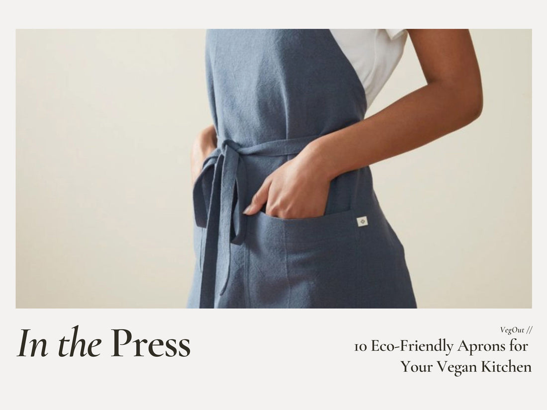VegOut - 10 Eco-Friendly Aprons for Your Vegan Kitchen Pillowpia editorial credit