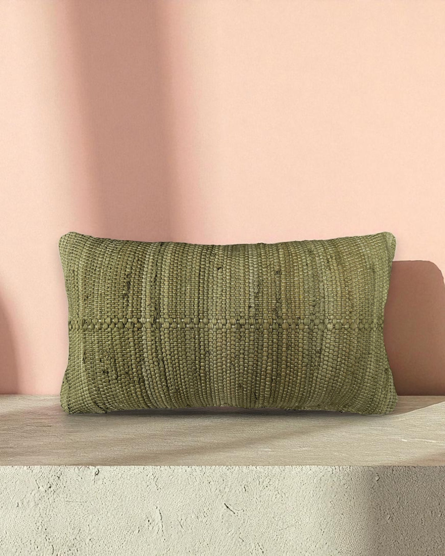 chindi lumbar pillow cover