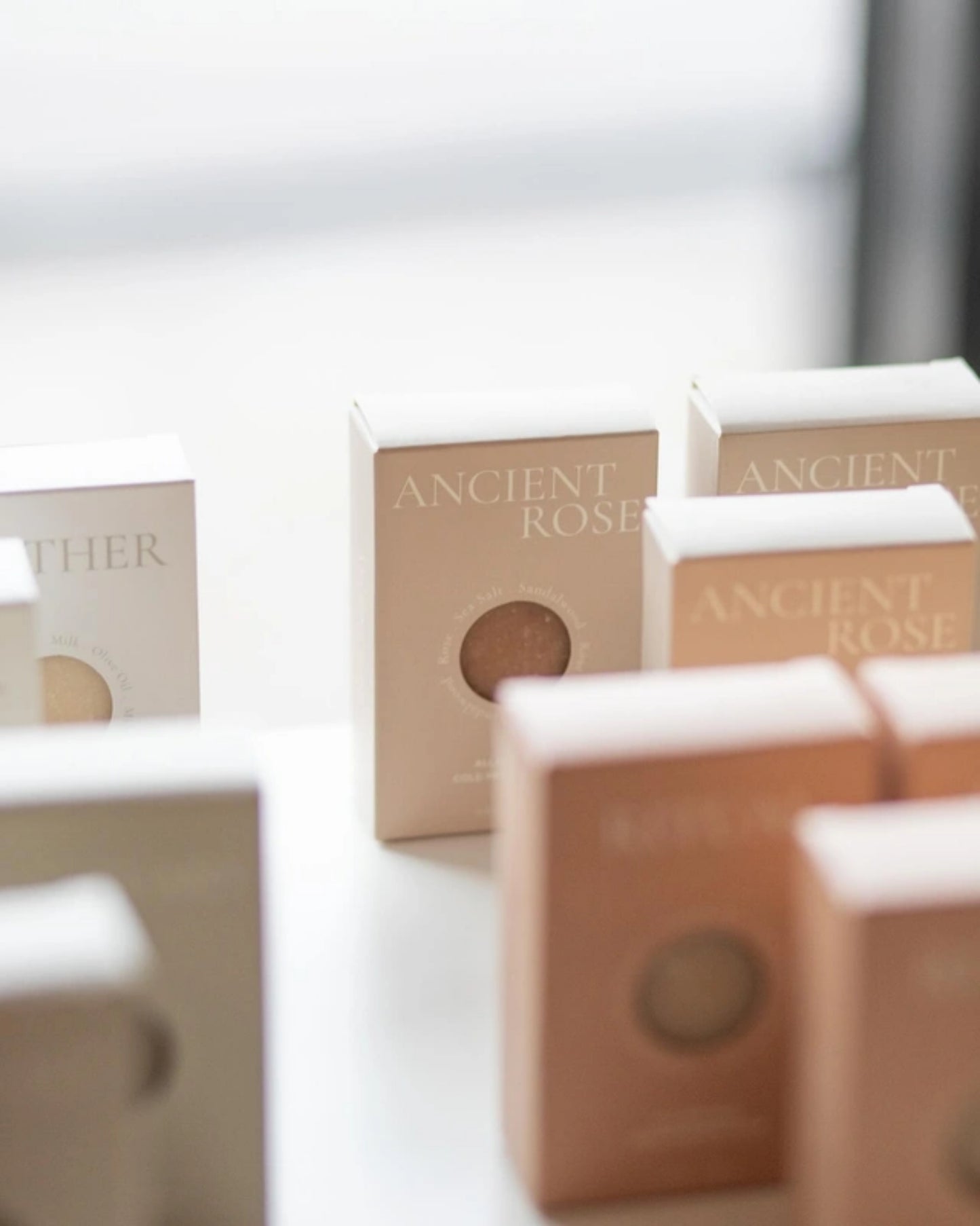 cold process bar soap - ancient rose