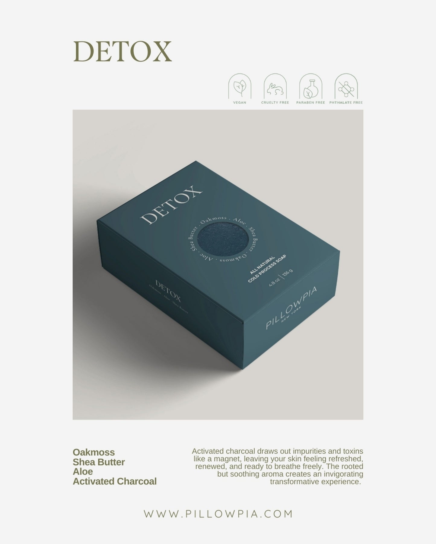 cold process bar soap - detox