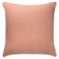 cowrie embroidered pillow in sandalwood