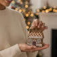 gingerbread cabin ornament set