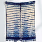 indigo shibori throw