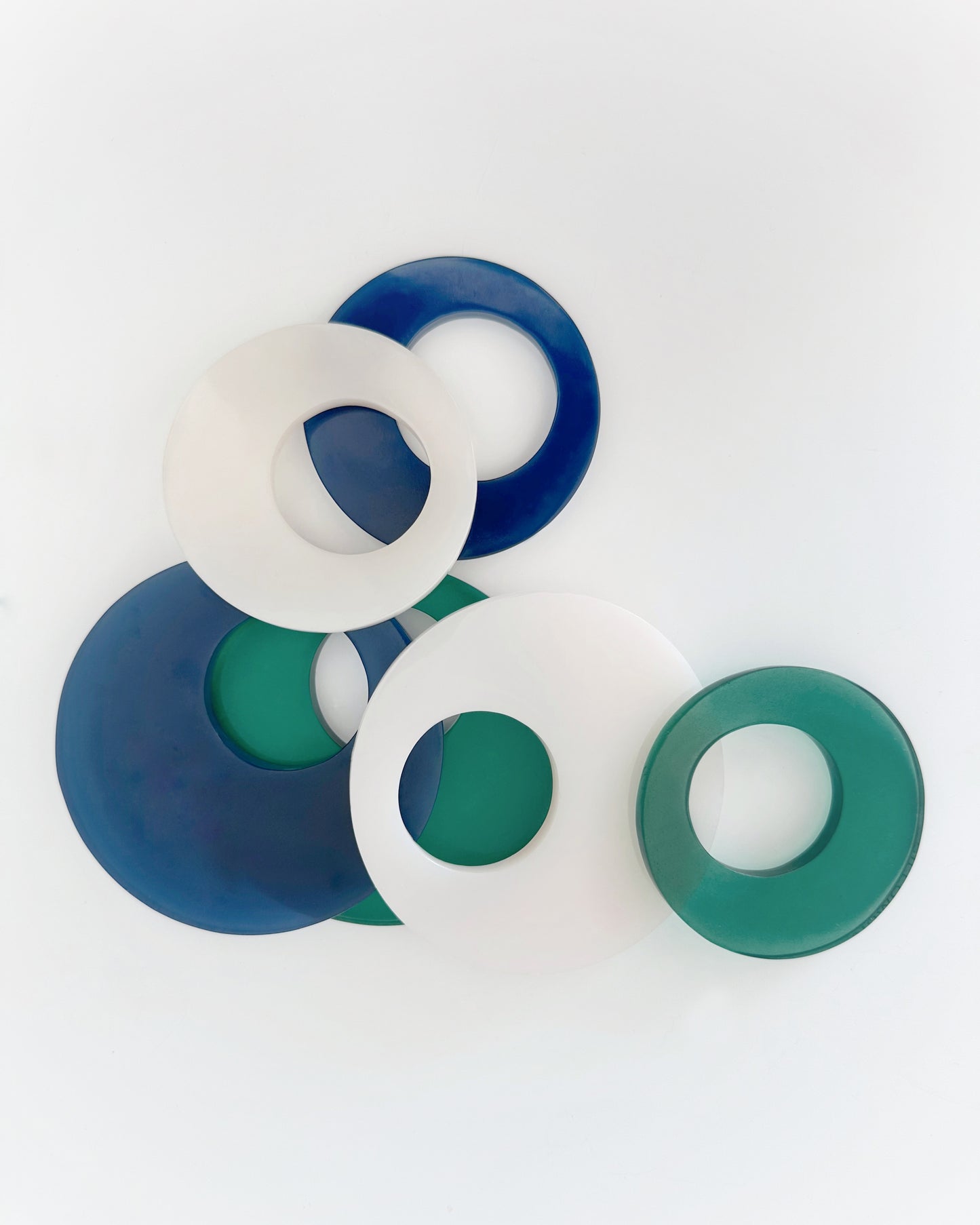 resin napkin rings small set/4