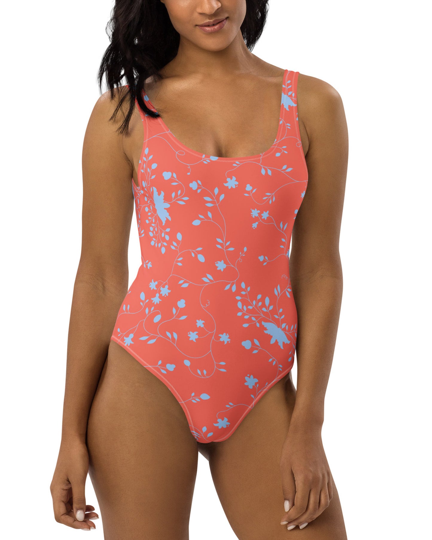 wild clematis one piece swimsuit
