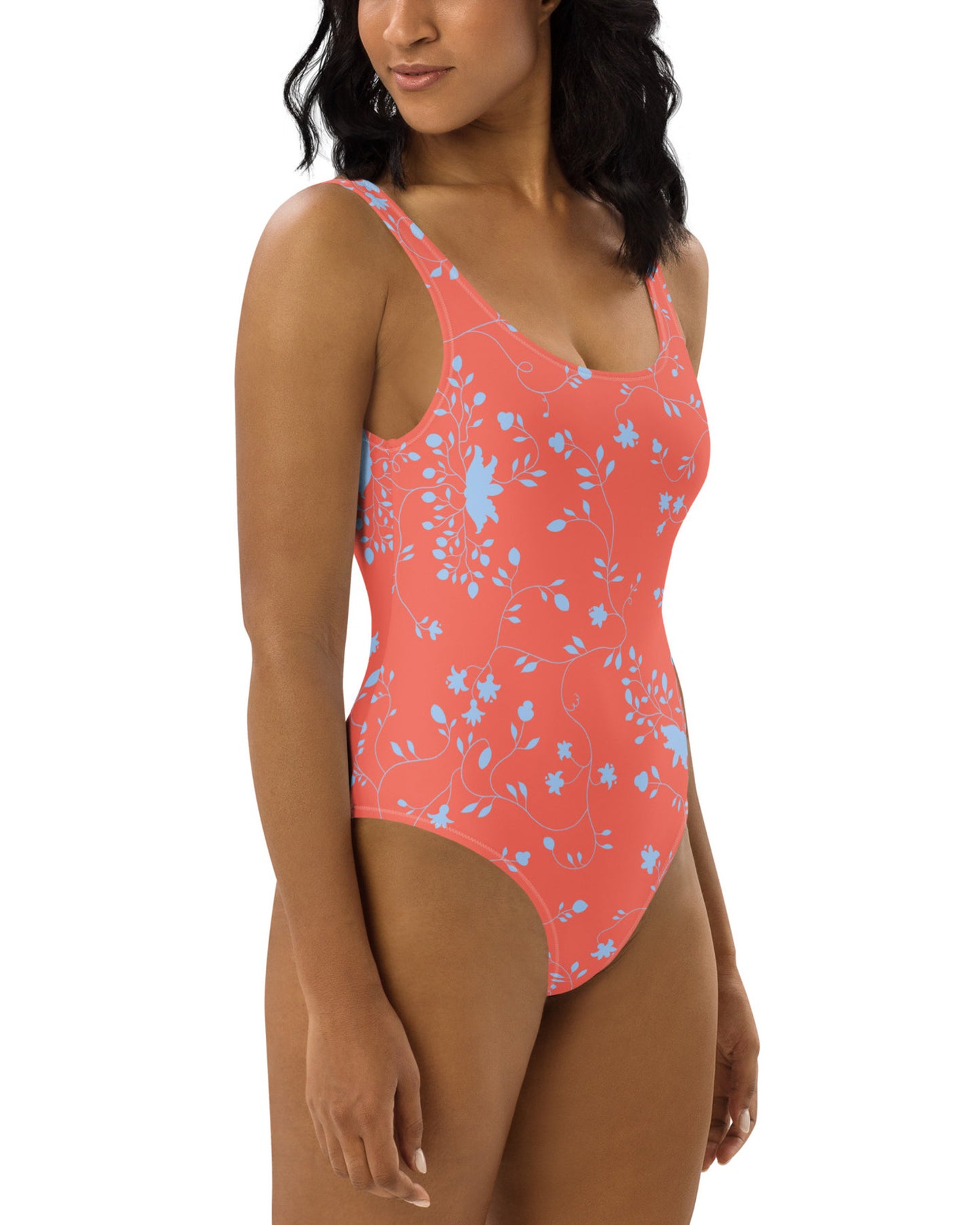 wild clematis one piece swimsuit