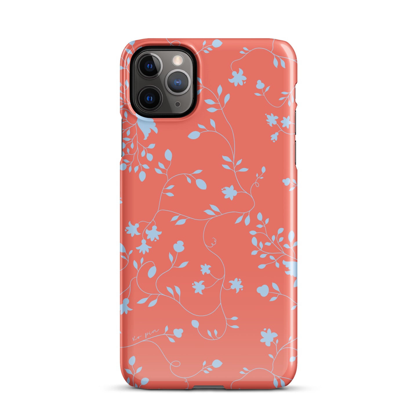 wild clematis snap case for iPhone® in poppy