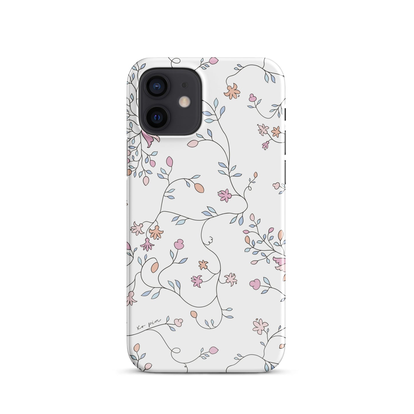 wild clematis snap case for iPhone® in white