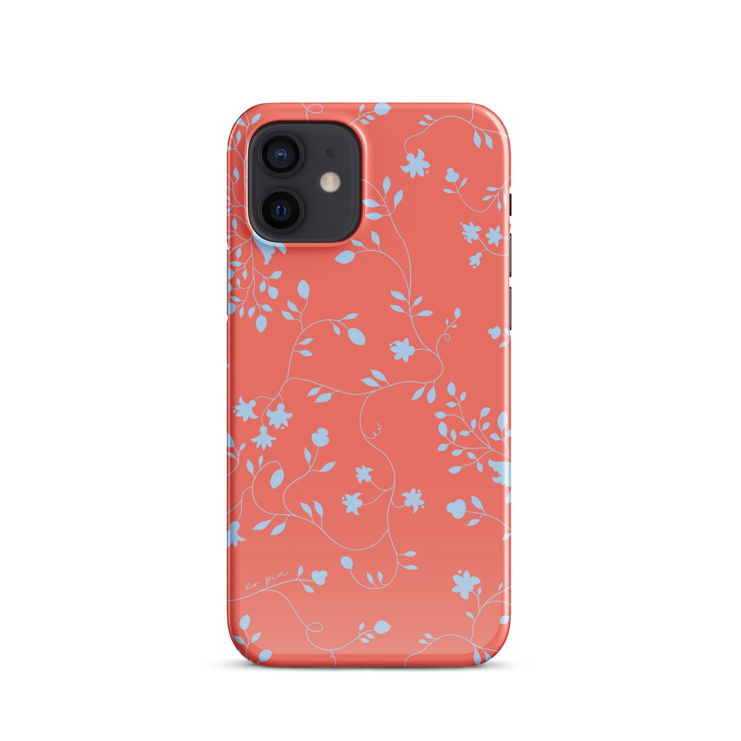 wild clematis snap case for iPhone® in poppy