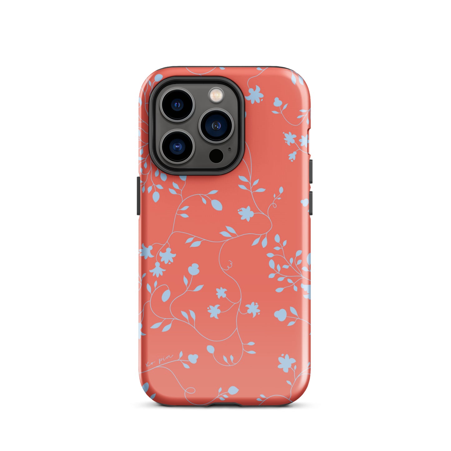 wild clematis tough case for iPhone® in poppy