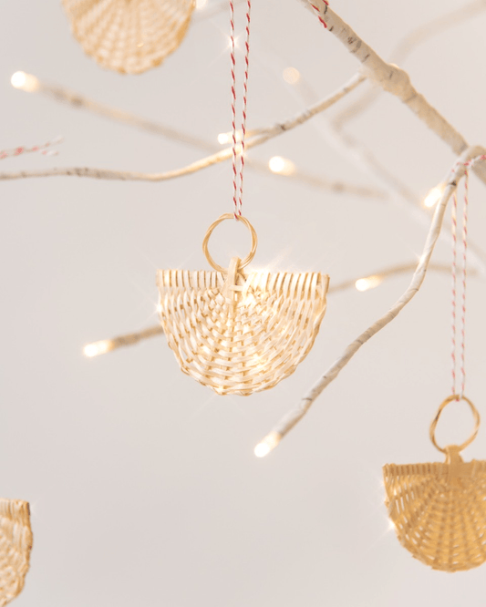 PILLOWPIA rattan angel ornament set/3