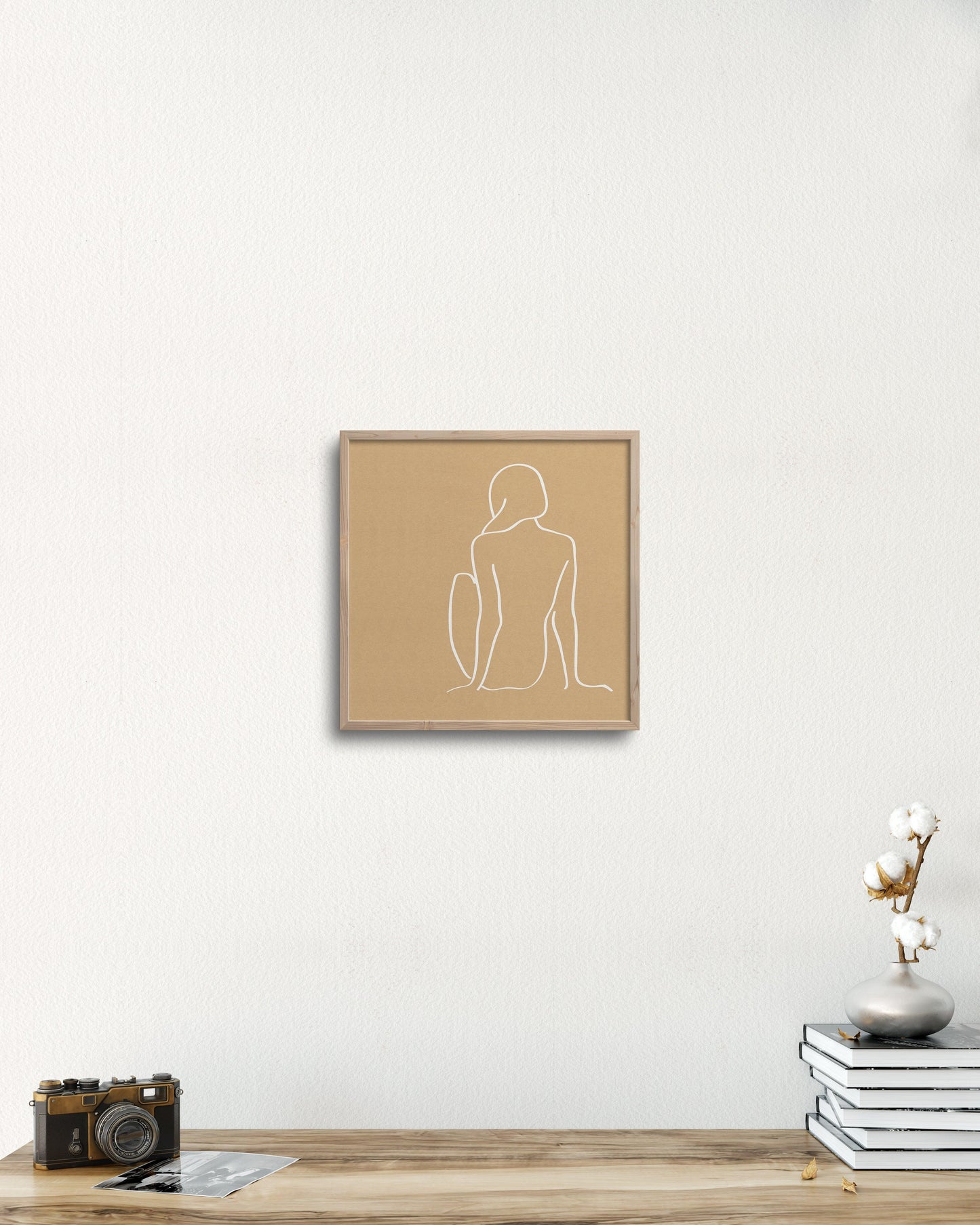 PILLOWPIA figure 1 in camel 11″ × 14″