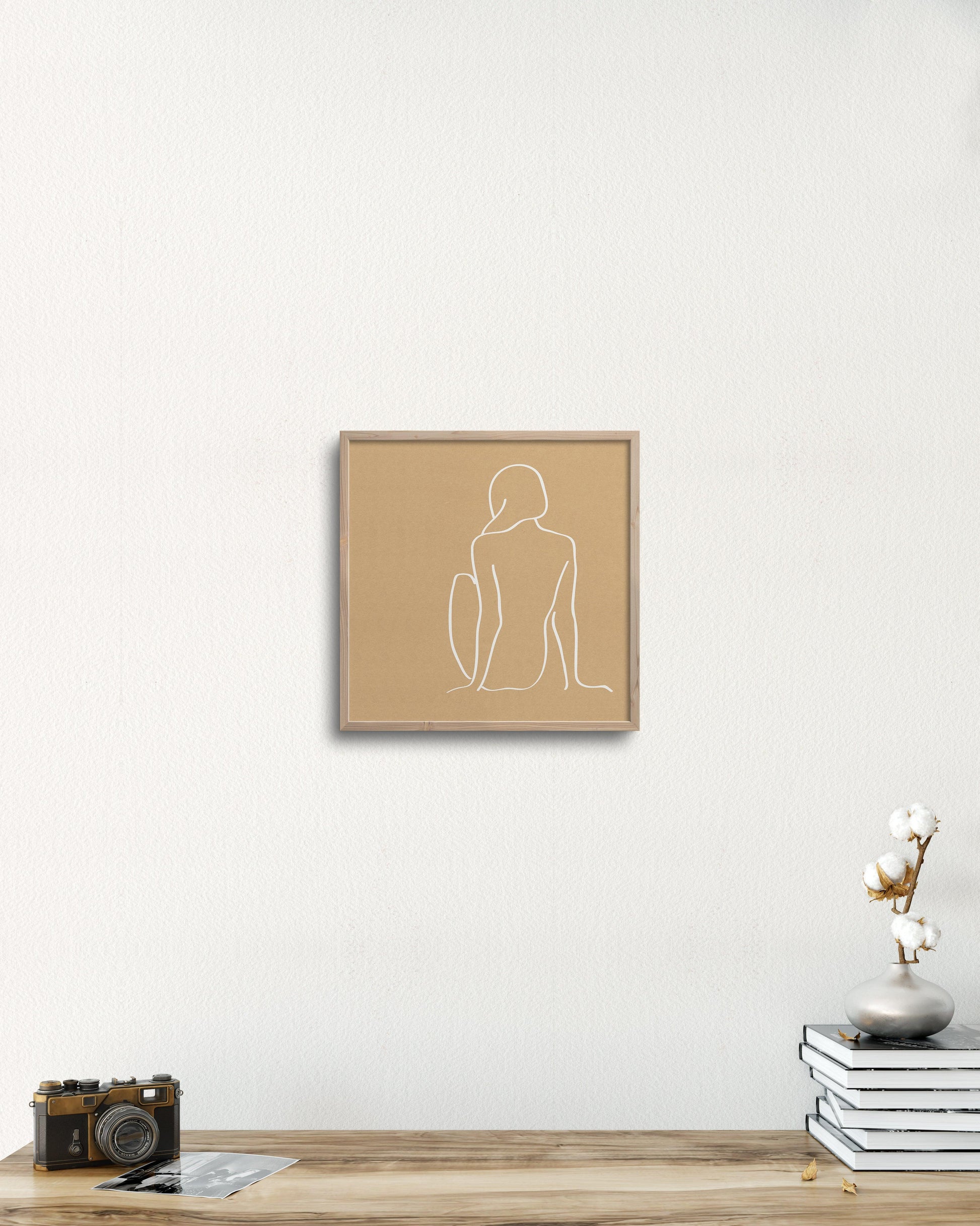 PILLOWPIA figure 1 in camel 11″ × 14″