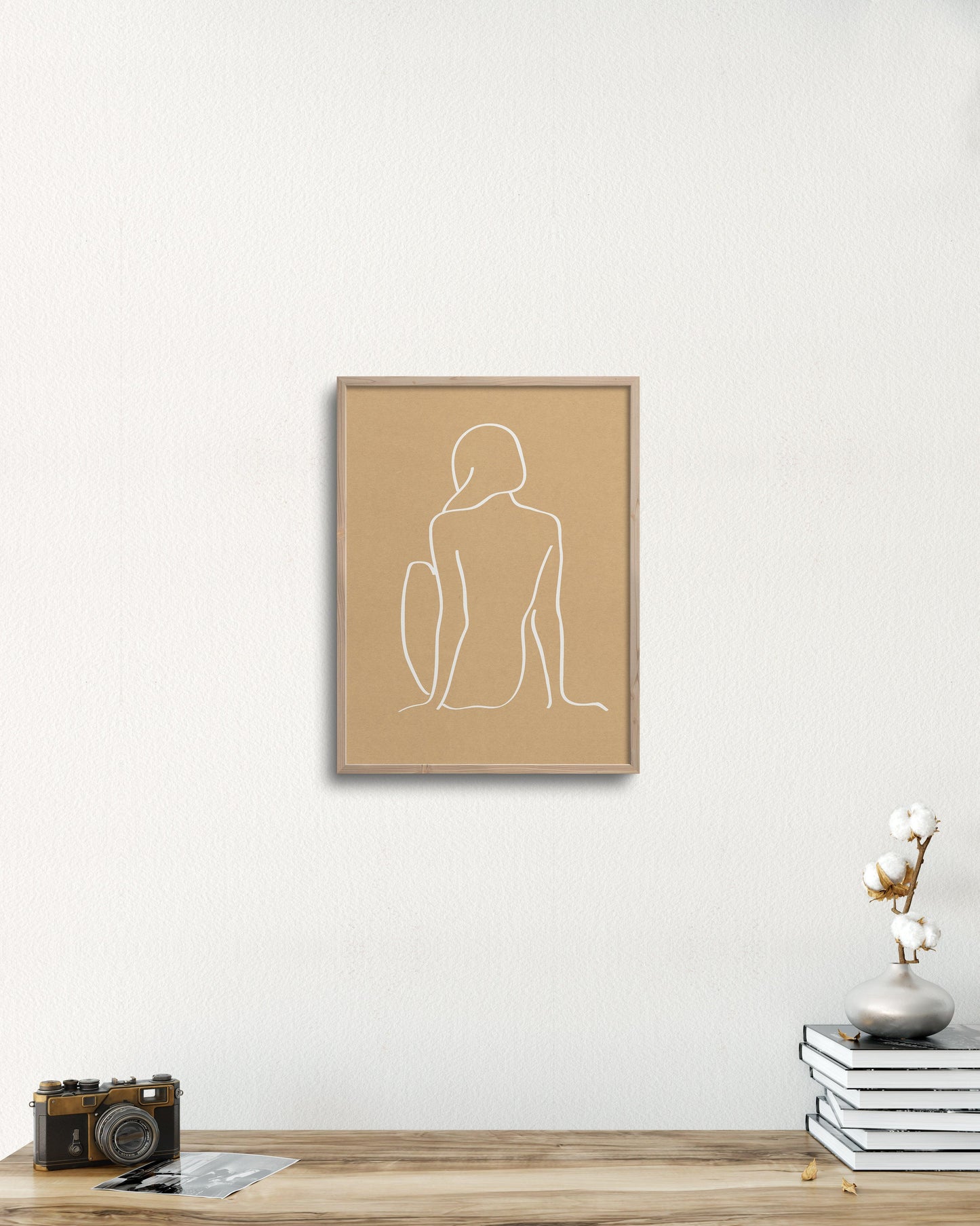 PILLOWPIA figure 1 in camel 12″ × 16″