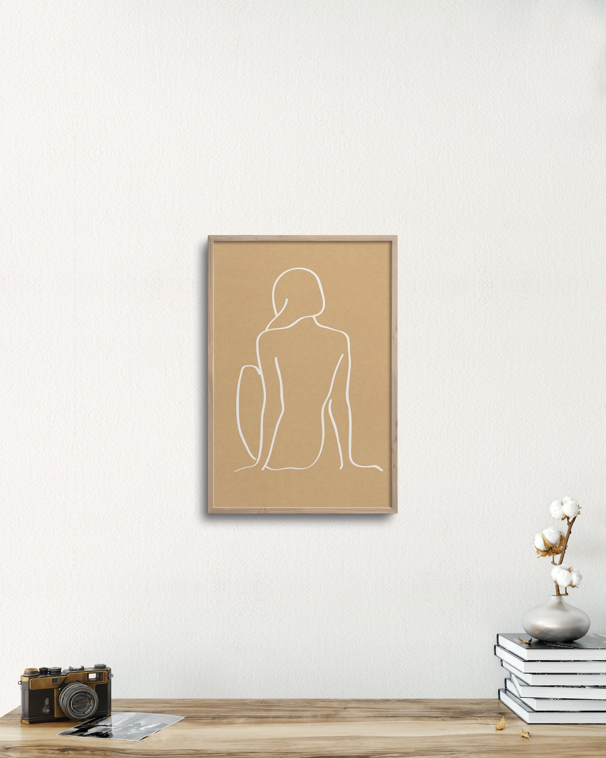 PILLOWPIA figure 1 in camel 12″×18″