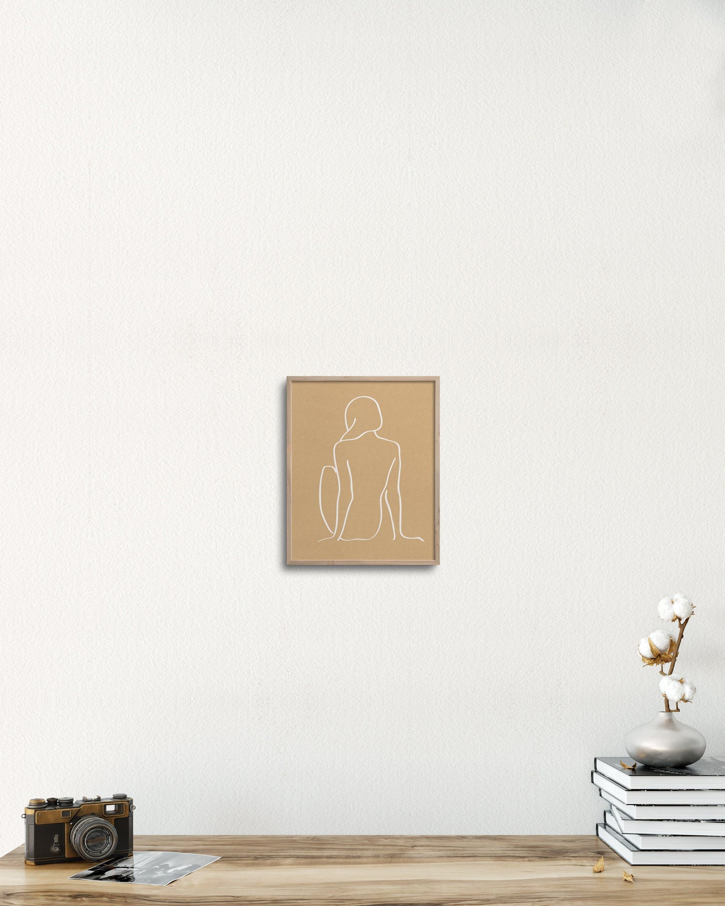 PILLOWPIA figure 1 in camel 8″ × 10″