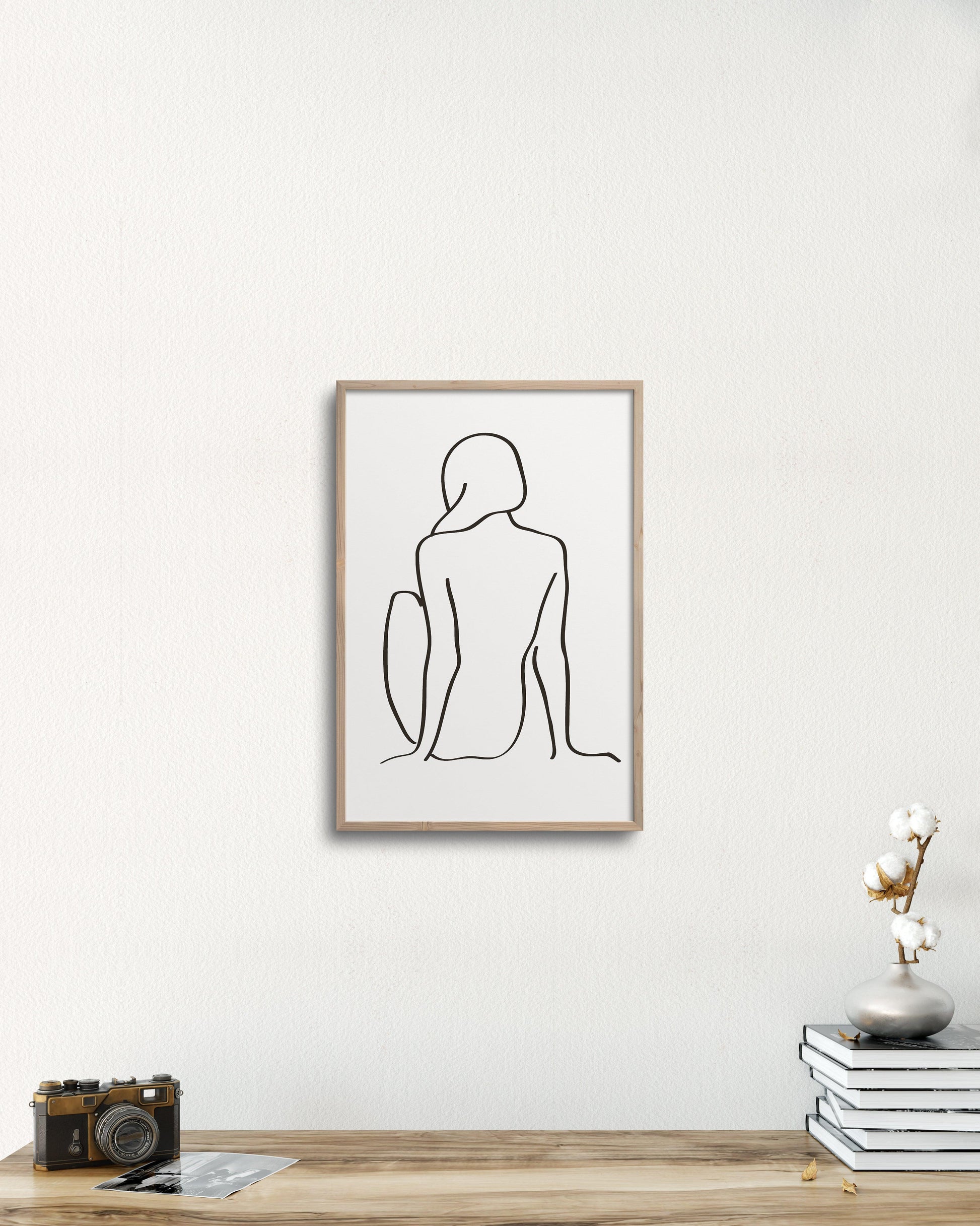 PILLOWPIA figure 1 in chalk 12″×18″