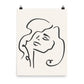 PILLOWPIA sophia line drawing print 18″×24″